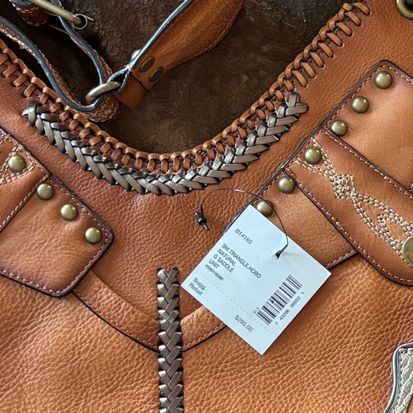NWT-Cole Haan G Series Leather Western Style purse-perfect for country concerts! - Picture 9 of 9